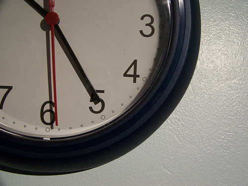 five o clock clock