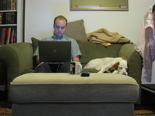 Man Working from Home Man Working from Home