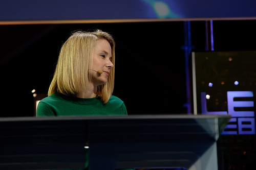marissa mayer poses for vogue