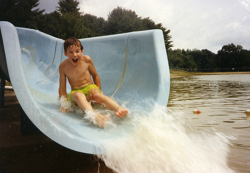water slide