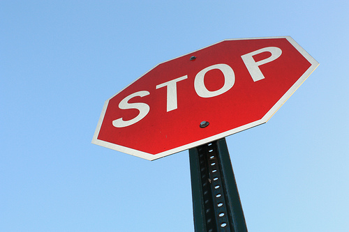 stopracism stop sign