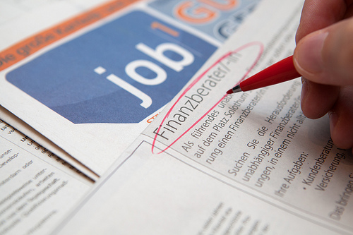 young adults searching for jobs