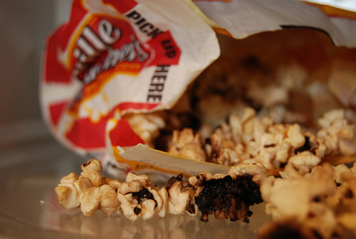 Burnt popcorn Burnt popcorn