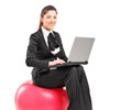 exercise ball chair