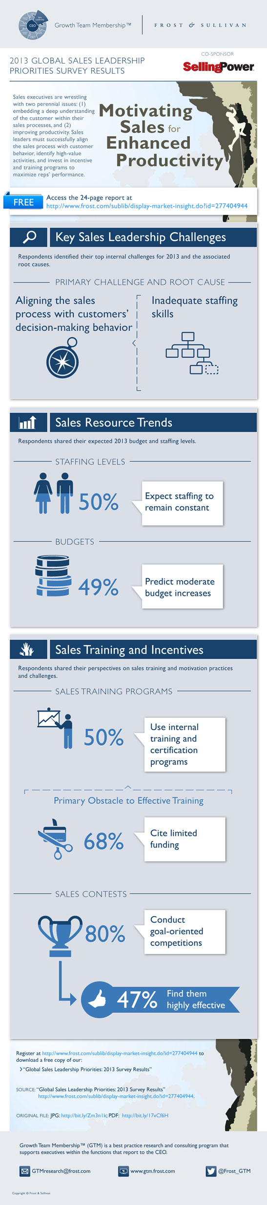 sales productivity infographic