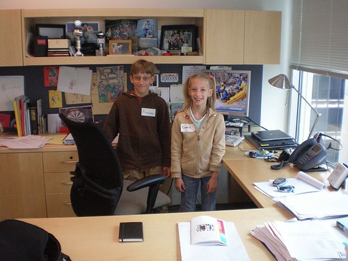 kids in the office
