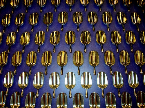 gold spoons