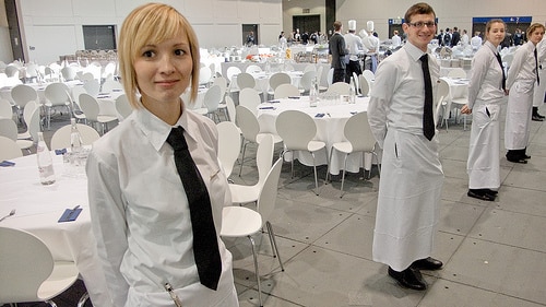 waiting tables