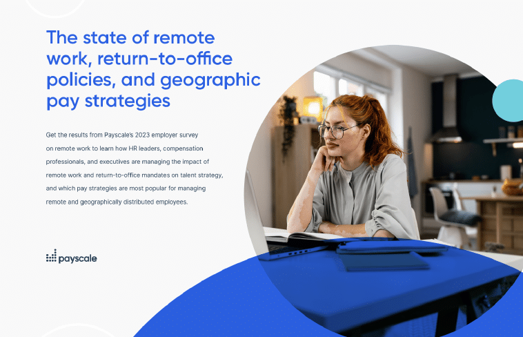 2023 Payscale Remote Work Report Whitepaper Cover Image